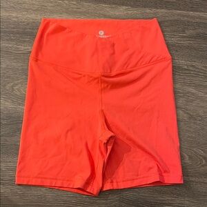 90 Degree By Reflex Women's Bright Orange Bike Shorts